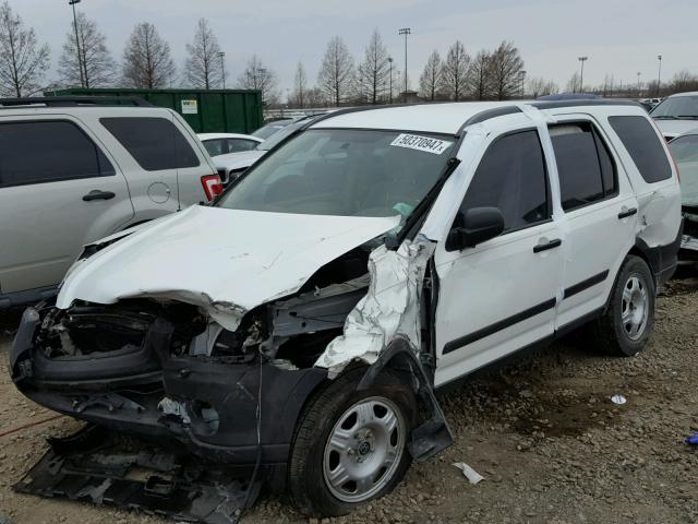 JHLRD78516C011636 - 2006 HONDA CR-V LX WHITE photo 9