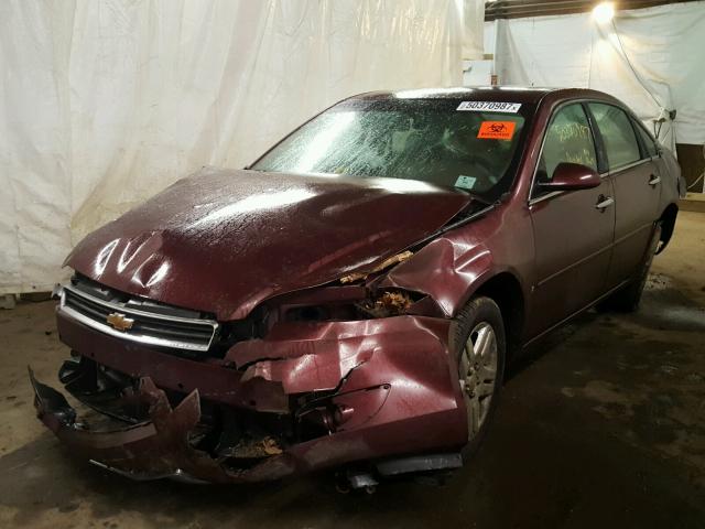 2G1WU58R879175619 - 2007 CHEVROLET IMPALA LTZ MAROON photo 2