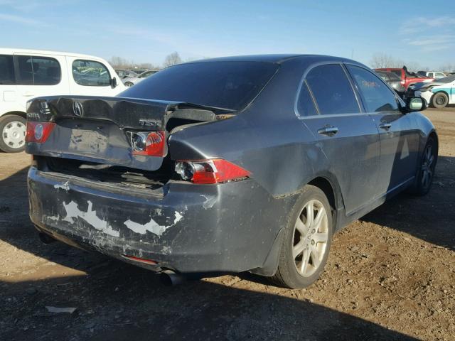 JH4CL96814C014501 - 2004 ACURA TSX GRAY photo 4