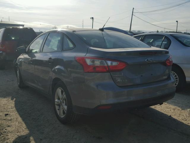 1FADP3F24DL339524 - 2013 FORD FOCUS SE GRAY photo 3