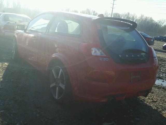 YV1672MK9D2301089 - 2013 VOLVO C30 T5 RED photo 3