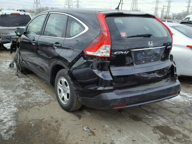 5J6RM4H33EL092870 - 2014 HONDA CR-V LX BLACK photo 3