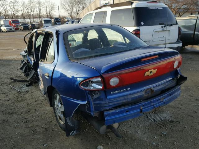 1G1JF52F947362528 - 2004 CHEVROLET CAVALIER L BLUE photo 3