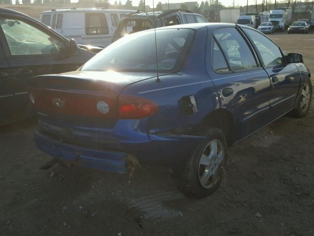 1G1JF52F947362528 - 2004 CHEVROLET CAVALIER L BLUE photo 4