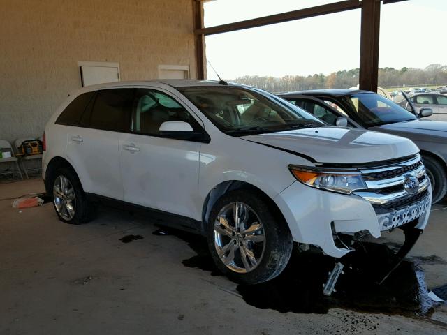 2FMDK3JC2DBC56971 - 2013 FORD EDGE SEL WHITE photo 1