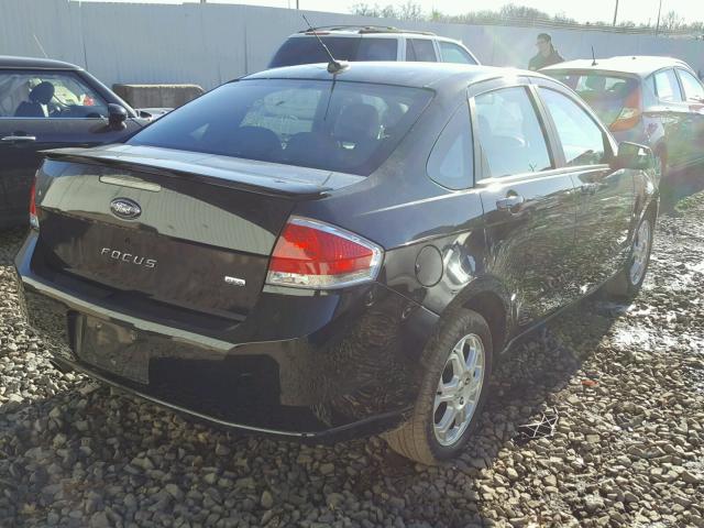 1FAHP36N69W250135 - 2009 FORD FOCUS SES BLACK photo 4