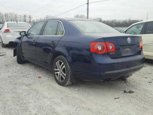 3VWRT81K96M700275 - 2006 VOLKSWAGEN JETTA TDI BLUE photo 3