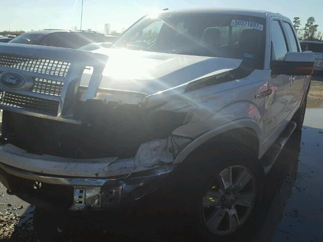 1FTFW1EV6AKE70249 - 2010 FORD F150 SUPER WHITE photo 2