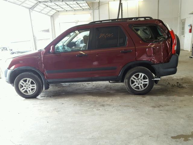 SHSRD78804U204344 - 2004 HONDA CR-V EX MAROON photo 9