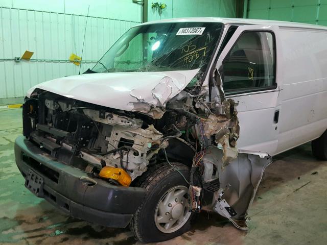 1FTNE24W18DB29287 - 2008 FORD ECONOLINE WHITE photo 9