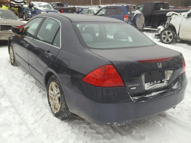 1HGCM563X6A036542 - 2006 HONDA ACCORD SE BLUE photo 3