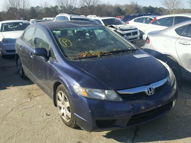 2HGFA1F51AH562617 - 2010 HONDA CIVIC LX BLUE photo 1