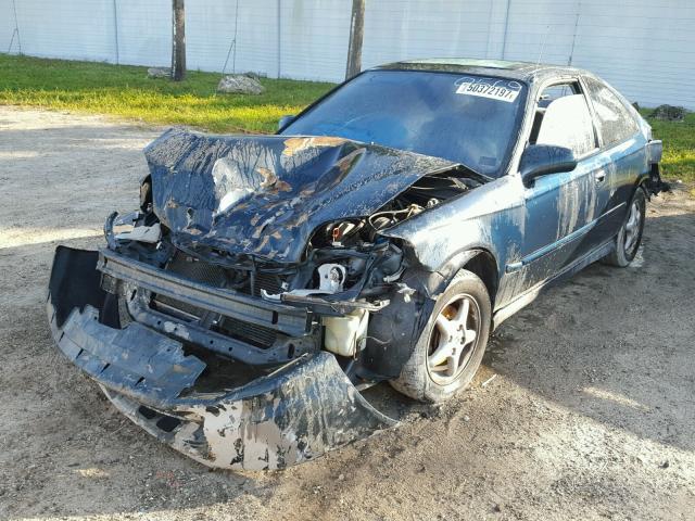 1HGEJ824XVL020569 - 1997 HONDA CIVIC EX 绿色 照片 2