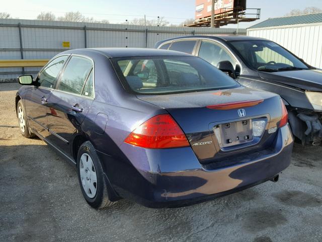 3HGCM56406G703175 - 2006 HONDA ACCORD LX BLUE photo 3