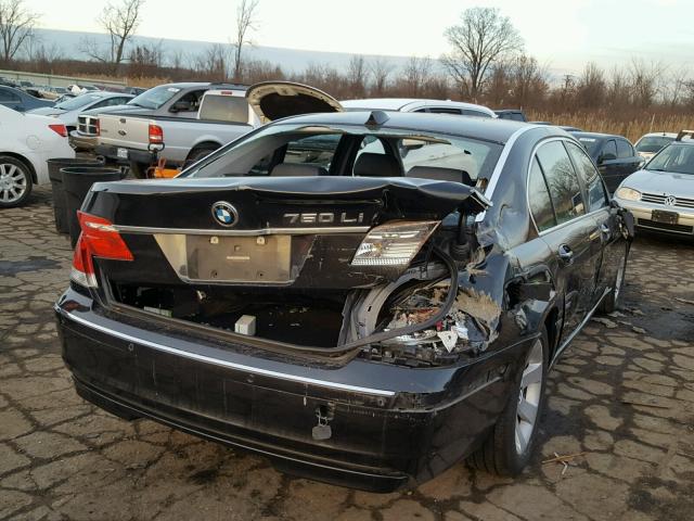 WBAHN83538DT79748 - 2008 BMW 750 LI BLACK photo 4