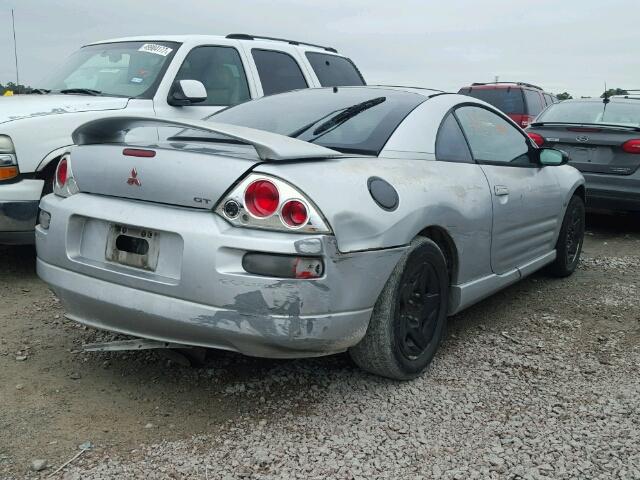 4A3AC54L2YE135263 - 2000 MITSUBISHI ECLIPSE GT SILVER photo 4