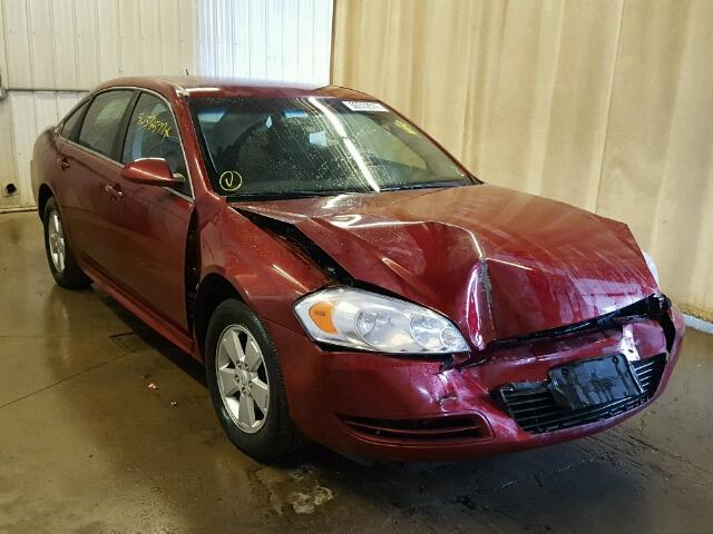 2G1WT57K591100319 - 2009 CHEVROLET IMPALA 1LT RED photo 1