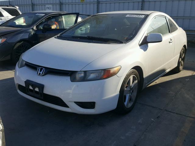 2HGFG12848H541799 - 2008 HONDA CIVIC EX WHITE photo 2