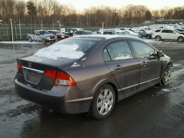 2HGFA1F55AH567447 - 2010 HONDA CIVIC LX GRAY photo 4