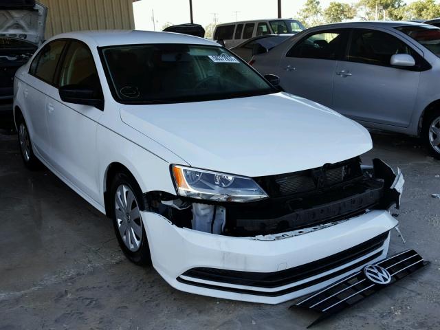 3VW267AJ9GM272106 - 2016 VOLKSWAGEN JETTA S WHITE photo 1