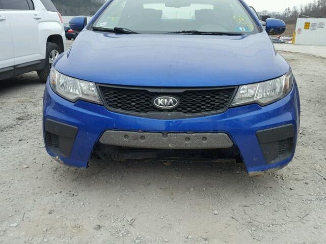 KNAFU6A22B5436630 - 2011 KIA FORTE EX BLUE photo 9