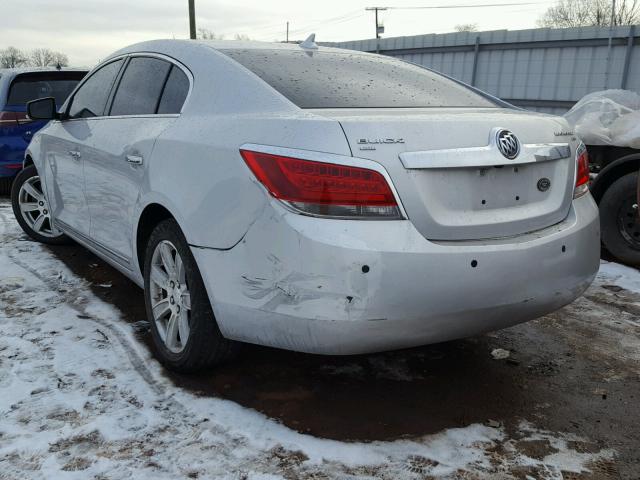 1G4GD5EG1AF169606 - 2010 BUICK LACROSSE C SILVER photo 3