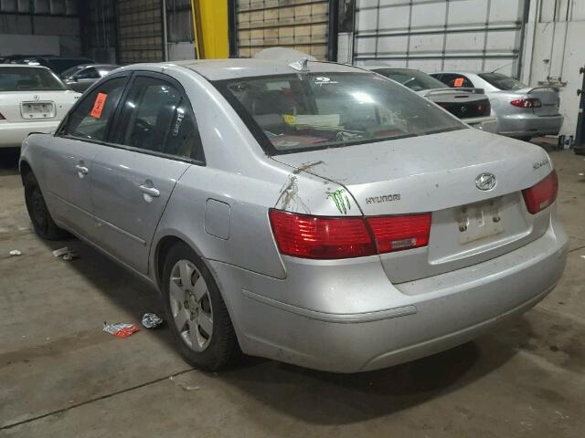 5NPET46C69H418245 - 2009 HYUNDAI SONATA GLS SILVER photo 3