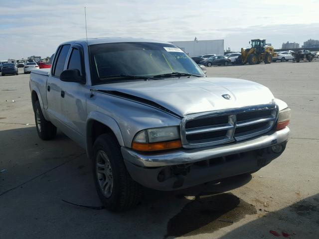 1D7HL48N03S315719 - 2003 DODGE DAKOTA QUA SILVER photo 1