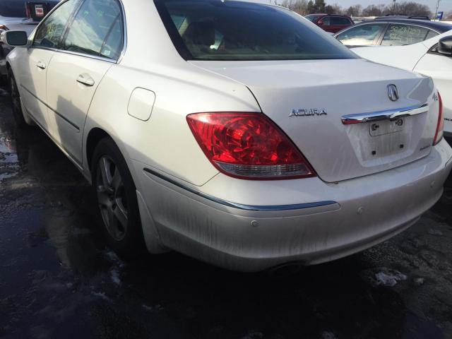 JH4KB16576C003270 - 2006 ACURA RL WHITE photo 3