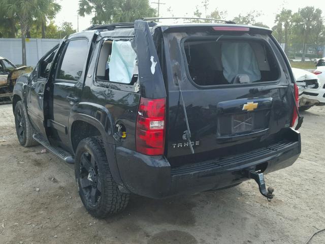 1GNSKBE02CR261872 - 2012 CHEVROLET TAHOE K150 BLACK photo 3