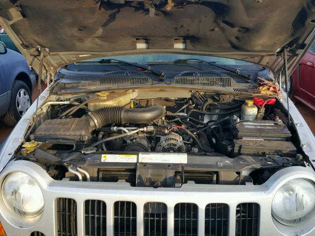 1J4GK48K67W507136 - 2007 JEEP LIBERTY SP SILVER photo 7