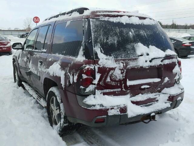 1GNET16S256179505 - 2005 CHEVROLET TRAILBLAZE MAROON photo 3