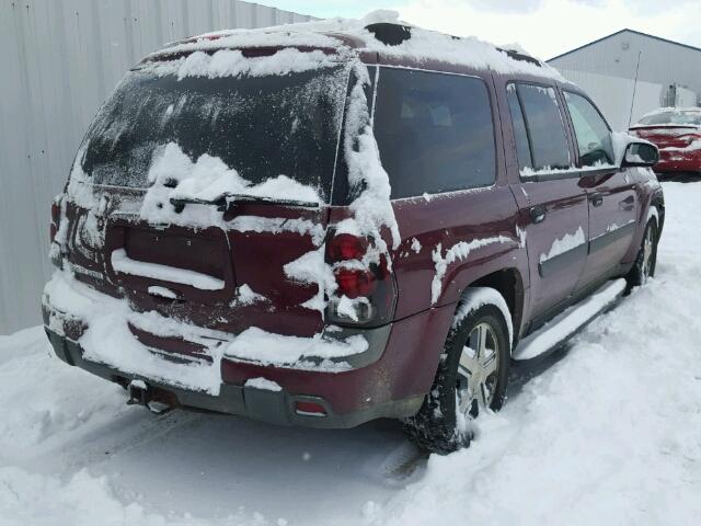 1GNET16S256179505 - 2005 CHEVROLET TRAILBLAZE MAROON photo 4