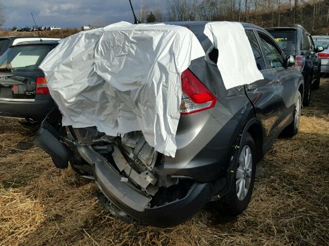 2HKRM4H57DH641562 - 2013 HONDA CR-V EX GRAY photo 4