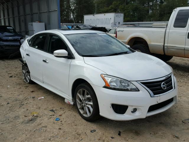 3N1AB7AP1FY364321 - 2015 NISSAN SENTRA S WHITE photo 1