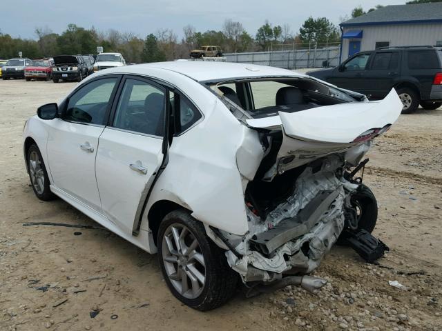 3N1AB7AP1FY364321 - 2015 NISSAN SENTRA S WHITE photo 3