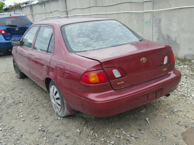 1NXBR12E0XZ262628 - 1999 TOYOTA COROLLA VE RED photo 3