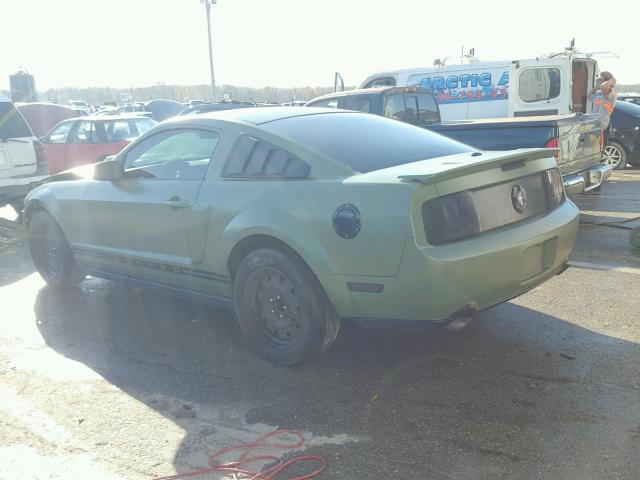 1ZVFT80N275250586 - 2007 FORD MUSTANG GREEN photo 3