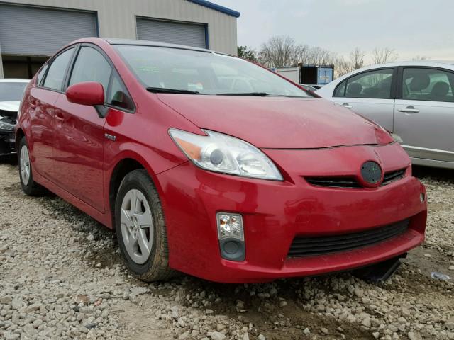 JTDKN3DU5A0127322 - 2010 TOYOTA PRIUS MAROON photo 1