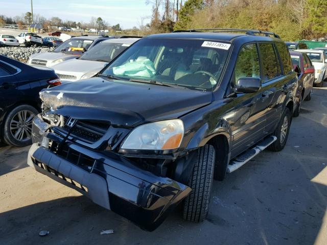 2HKYF18443H555622 - 2003 HONDA PILOT EX BLACK photo 2