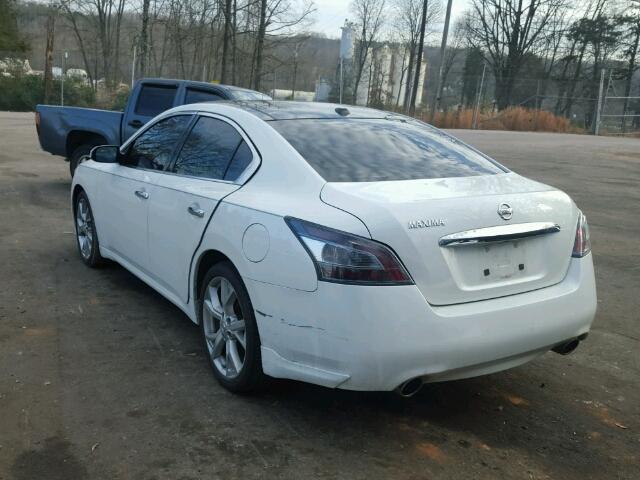 1N4AA5AP6EC438012 - 2014 NISSAN MAXIMA S WHITE photo 3