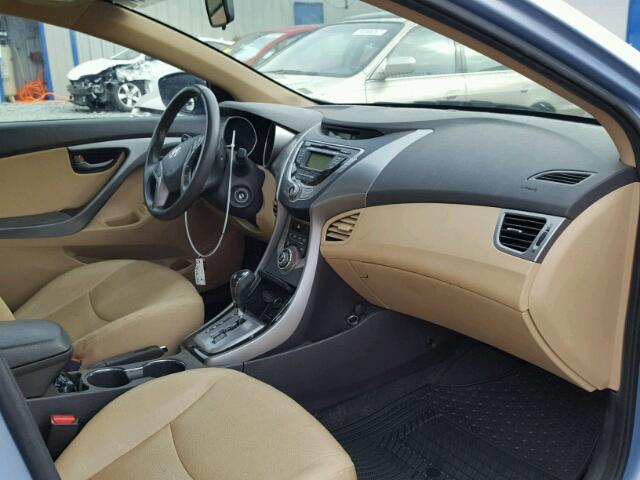 KMHDH4AE6DU506986 - 2013 HYUNDAI ELANTRA GL BLUE photo 5