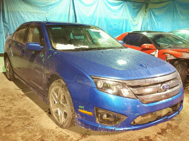 3FAHP0KC1BR105788 - 2011 FORD FUSION SPO BLUE photo 1