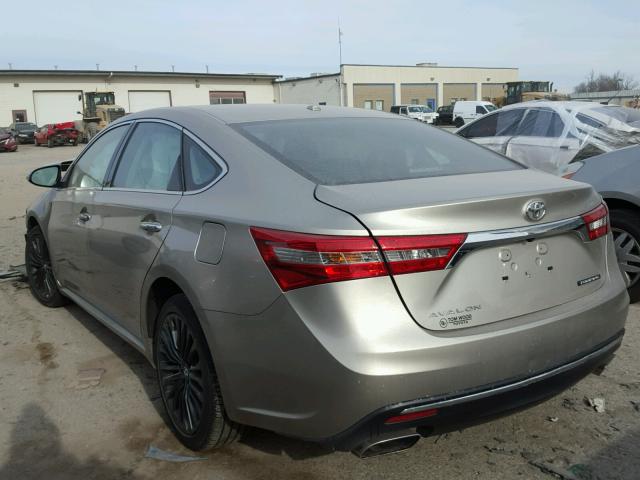 4T1BK1EBXGU226287 - 2016 TOYOTA AVALON XLE TAN photo 3