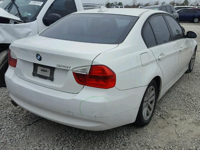 WBAVA33547KX71522 - 2007 BMW 328 I WHITE photo 4