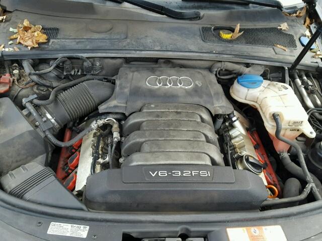 WAUDH74F48N139318 - 2008 AUDI A6 3.2 QUA BLACK photo 7