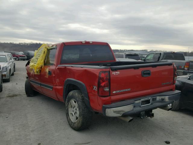 2GCEK13T551213422 - 2005 CHEVROLET SILVERADO RED photo 3