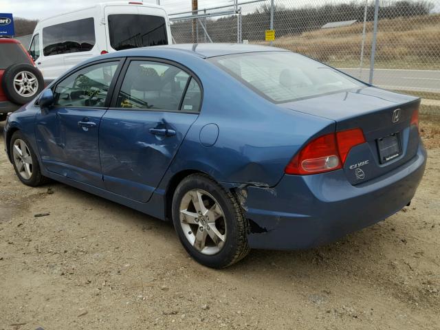 1HGFA16818L035507 - 2008 HONDA CIVIC EX ლურჯი ფოტო 3