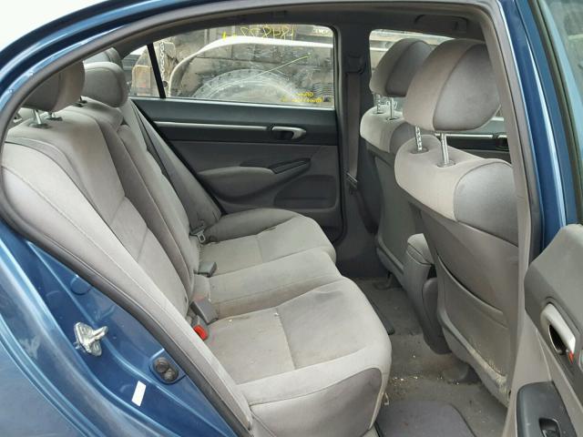 1HGFA16818L035507 - 2008 HONDA CIVIC EX ლურჯი ფოტო 6