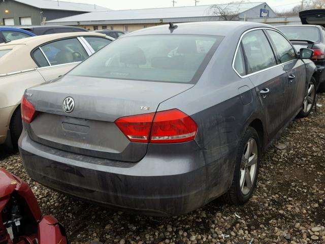 1VWAS7A32FC098162 - 2015 VOLKSWAGEN PASSAT S GRAY photo 4